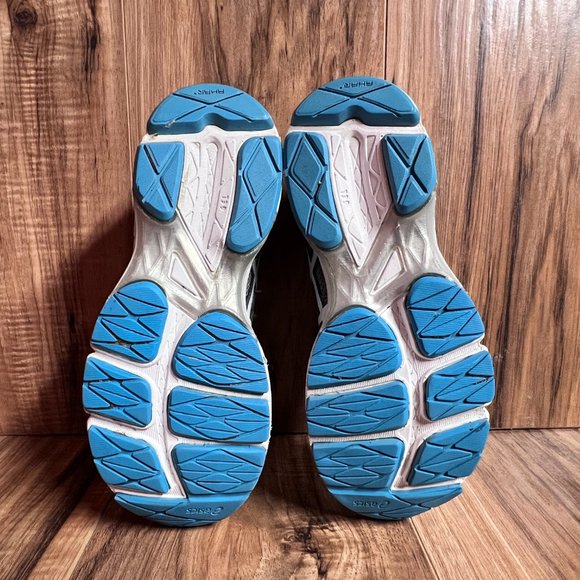 Asics Gel Exalt 3 Womens Running Shoes Grey Blue Duomax T666N EUC Size 6.5 - Picture 6 of 7